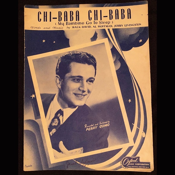 VINTAGE PIANO SHEET MUSIC/ART - PERRY COMO - Picture 1 of 2